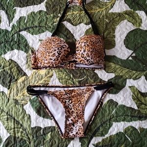 Cheetah pushup bikini